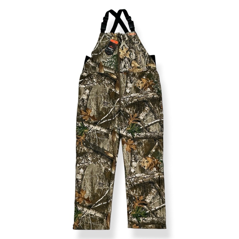 Habit Overalls Men Size 2XL Brown Camouflage Realtree Edge Workwear Hunting NWT